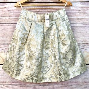 Anthropologie Maeve Rust Garden Gold Skirt - NEW